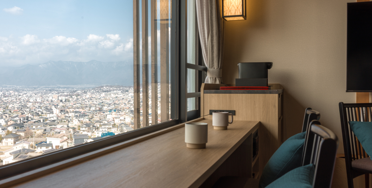 西の館 和モダンツイン（36㎡）アルプスビュー